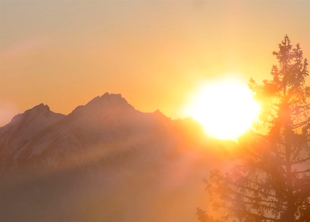 Rigi-Wanderung mit Pilatus Sonnenuntergang