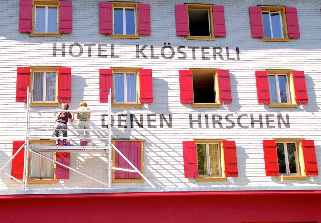 Gemeinschaft, Rigi Klösterli Beschriftung